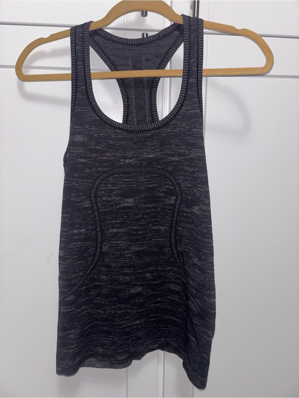 lululemon athletica Heathered Charcoal Racerback Tank